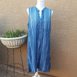 Cloth and Stone Denim Hi-Lo Tunic dress size L